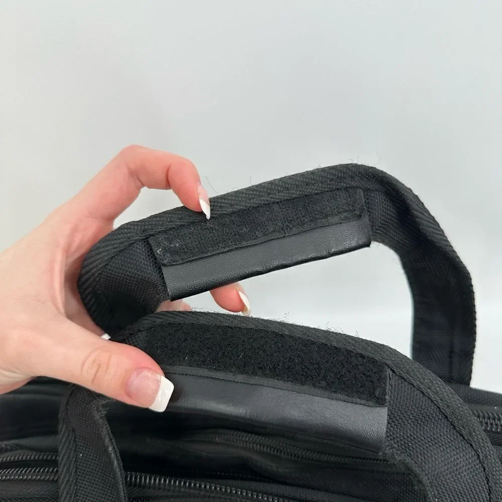 Tumi Organizer Portfolio Briefcase Laptop Bag Black Travel Bag Flawed